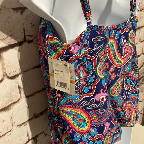 🆕24th & Ocean Tankini Top, Size S - Picture 5 of 7